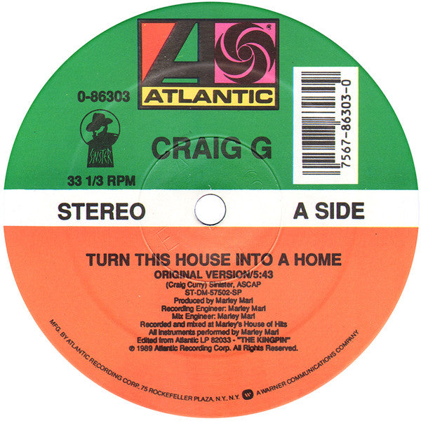 Craig G : Turn This House Into A Home (12")