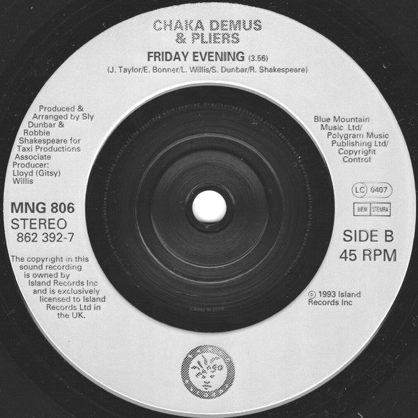 Chaka Demus & Pliers : Tease Me (7", Single, Sil)