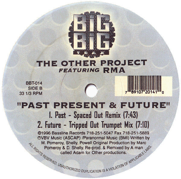 The Other Project Featuring RMA : Past Present & Future (12")