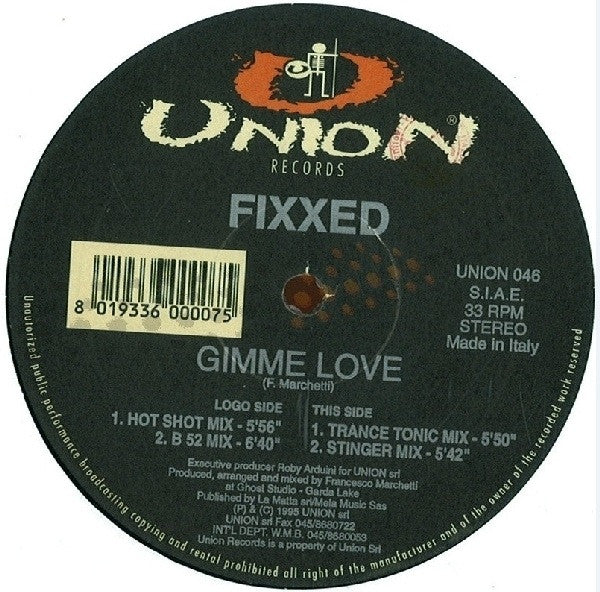 Fixxed : Gimme Love (12")