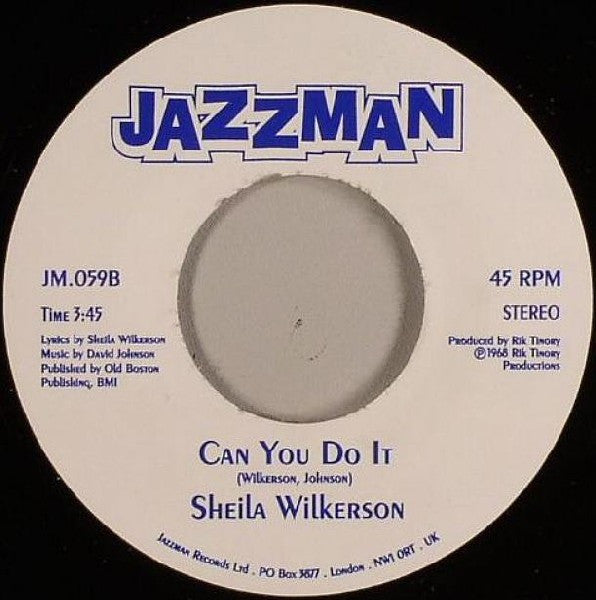 Sheila Wilkerson : Baby You're A Jive Cat / Can You Do It (7")