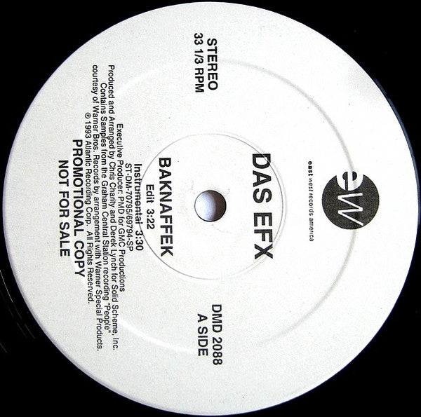 Das EFX : Baknaffek (12", Promo)
