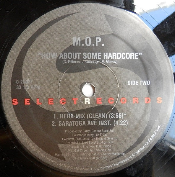 M.O.P. : How About Some Hardcore (12", RP)