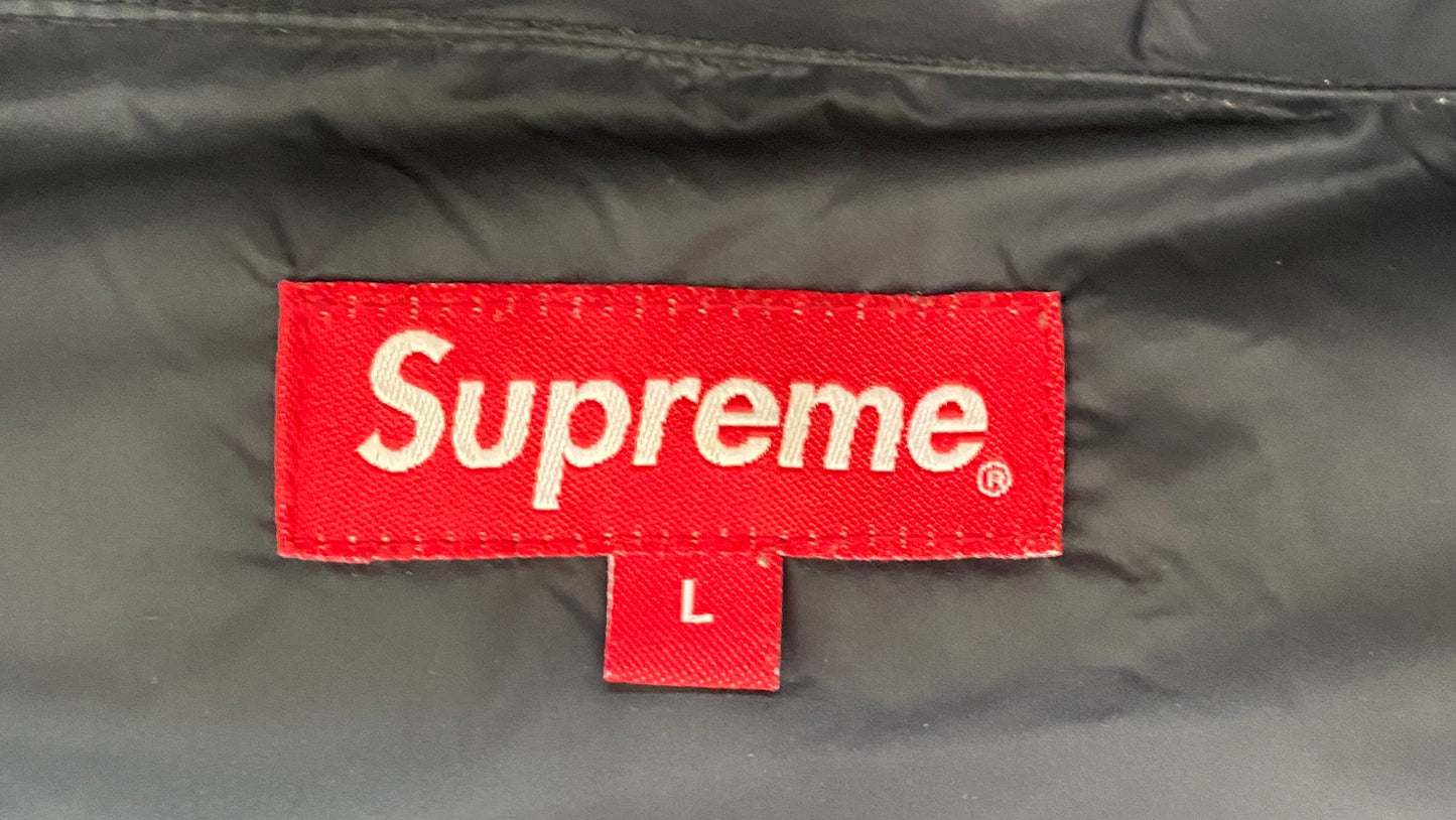 Supreme Micro Down Half Zip Hooded Pullover Jacket "Trees"