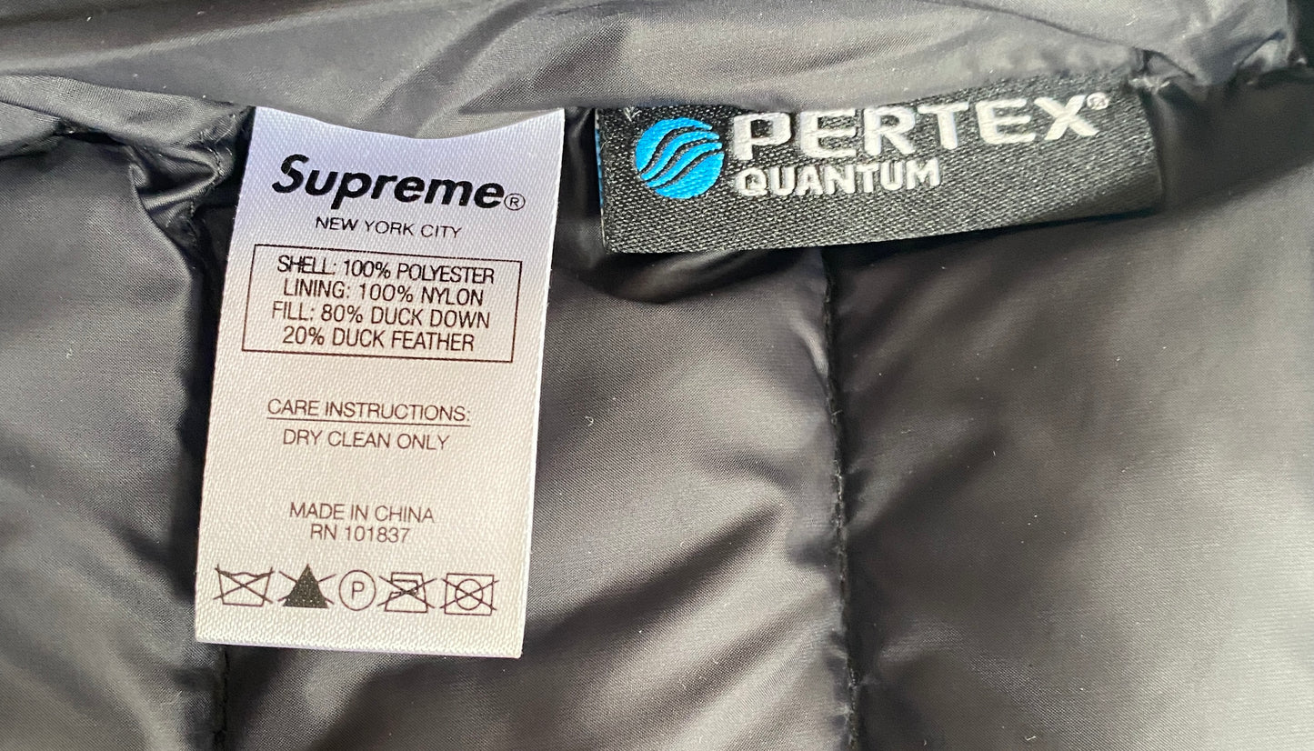 Supreme Micro Down Half Zip Hooded Pullover Jacket "Trees"