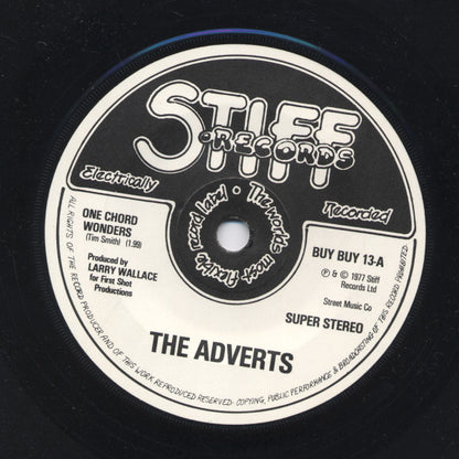 The Adverts : One Chord Wonders / Quick Step (7", Single, Sol)