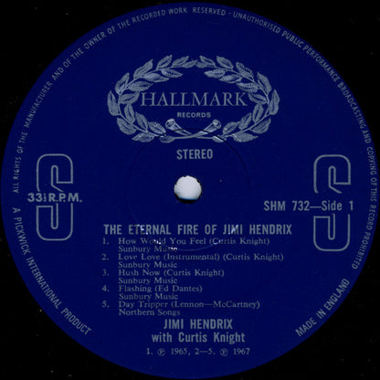 Jimi Hendrix With Curtis Knight : The Eternal Fire Of Jimi Hendrix (LP, Comp)