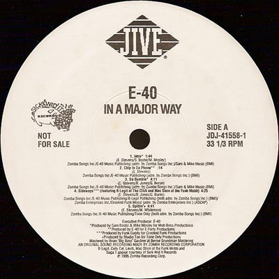 E-40 : In A Major Way (2xLP, Album, Promo)