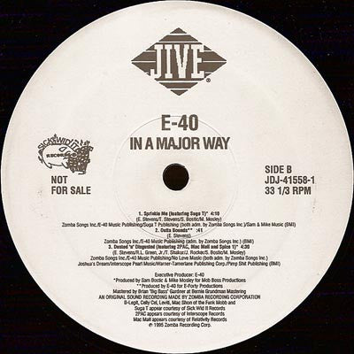E-40 : In A Major Way (2xLP, Album, Promo)