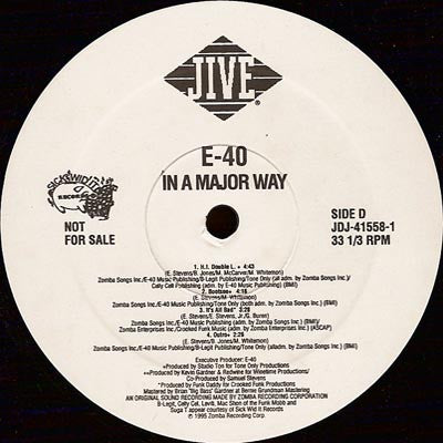 E-40 : In A Major Way (2xLP, Album, Promo)