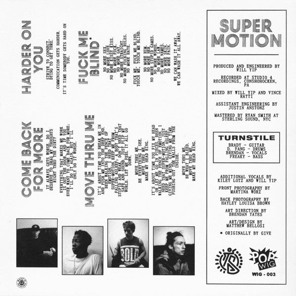 Turnstile (2) : Move Thru Me (7", EP, Ltd, Blu)