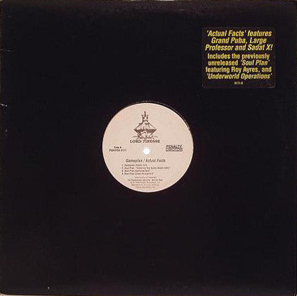 Lord Finesse : Gameplan / Actual Facts (12", Promo)