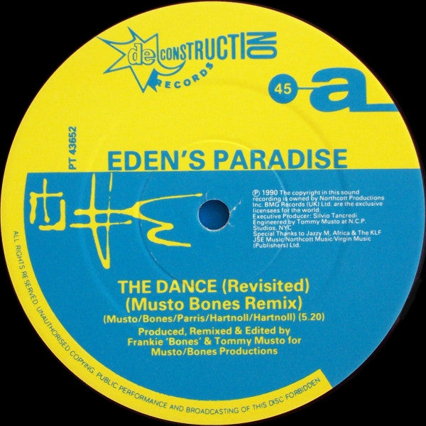 Eden's Paradise : The Dance (Revisited) (12")