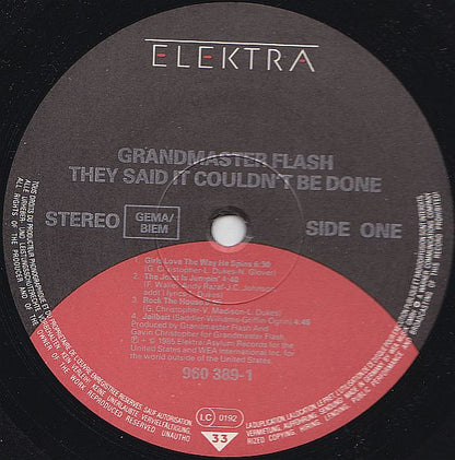 Grandmaster Flash : They Said It Couldn't Be Done (LP, Album)