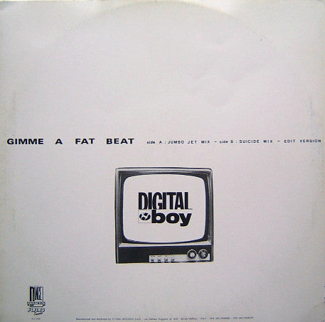 Digital Boy : Gimme A Fat Beat (12")