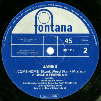 James : Ring The Bells (12", Single)