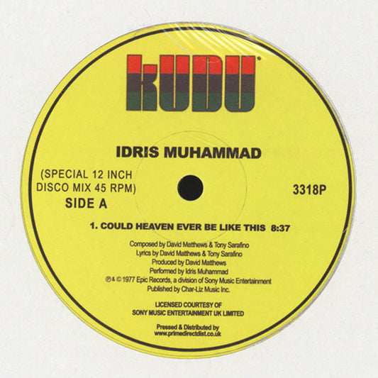 Idris Muhammad : Could Heaven Ever Be Like This  (12", RSD, RE)