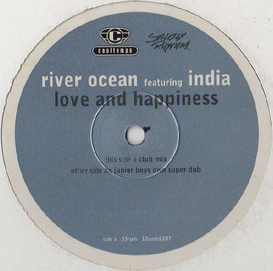 River Ocean Featuring India : Love And Happiness (12", Promo)