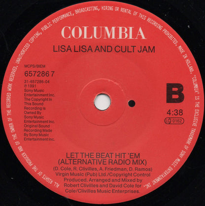 Lisa Lisa & Cult Jam : Let The Beat Hit 'Em (7", Single)