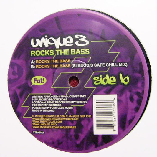 Unique 3 : Rocks The Bass (12")