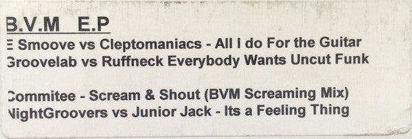 Various : B.V.M EP (12", EP, Unofficial, W/Lbl)