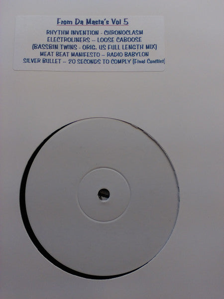 Various : From Da Masta's Vol 5 (12", Unofficial, W/Lbl)