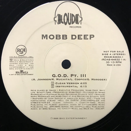 Mobb Deep : G.O.D. Pt. III (12", Promo)