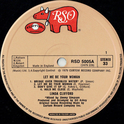 Linda Clifford : Let Me Be Your Woman (LP, Album, Gat)