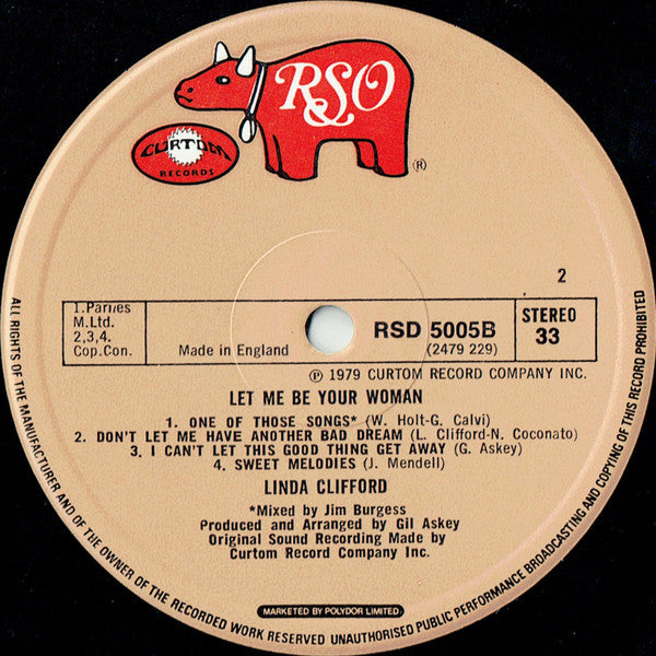 Linda Clifford : Let Me Be Your Woman (LP, Album, Gat)