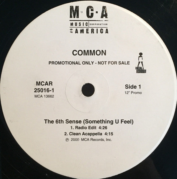 Common : The 6th Sense (Something U Feel) (12", Promo)