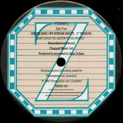 Vitamin Z : Circus Ring (We Scream About) Remix (12")