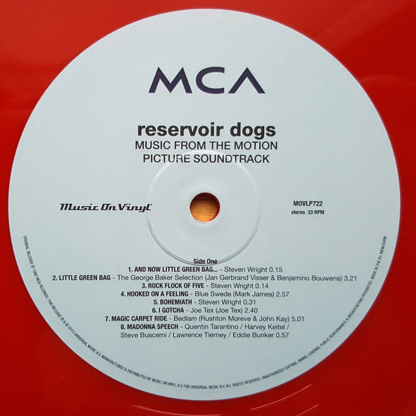 Various : Reservoir Dogs (Music From The Original Motion Picture Soundtrack) (LP, Comp, Ltd, Num, RE, RP, Red)