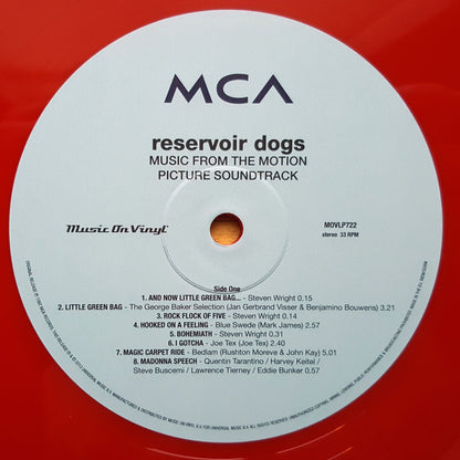 Various : Reservoir Dogs (Music From The Original Motion Picture Soundtrack) (LP, Comp, Ltd, Num, RE, RP, Red)
