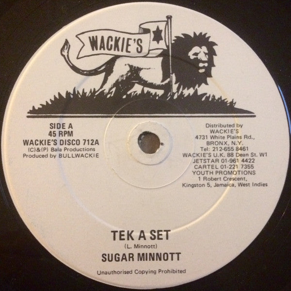 Sugar Minnott* : Tek A Set (12", Bla)