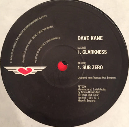 Dave Kane : Clarkness (12", Gol)