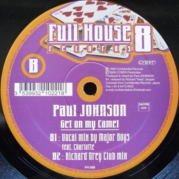 Paul Johnson : Get On My Camel (12")
