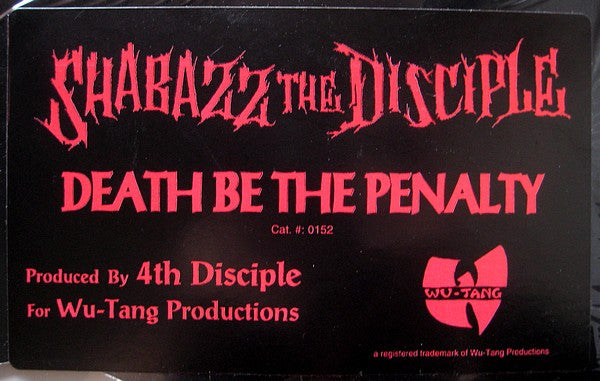 Shabazz The Disciple : Death Be The Penalty (12")