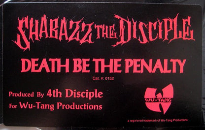 Shabazz The Disciple : Death Be The Penalty (12")