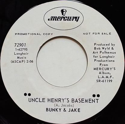Bunky And Jake : Uncle Henry's Basement / Bump In My Groove (7", Single, Promo)
