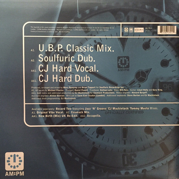 Urban Blues Project Presents Michael Procter : Love Don't Live (Jazz 'N' Groove / CJ Mackintosh Mixes) (12", 1/2)