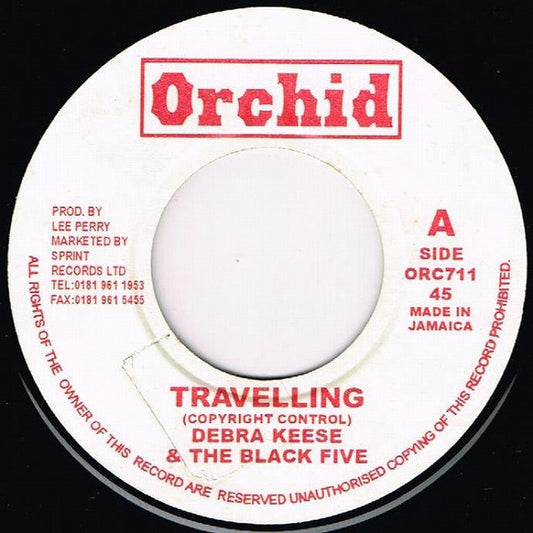 Debra Keese & The Black Five / The Upsetters : Travelling / Nymbia Dub (7", RE)