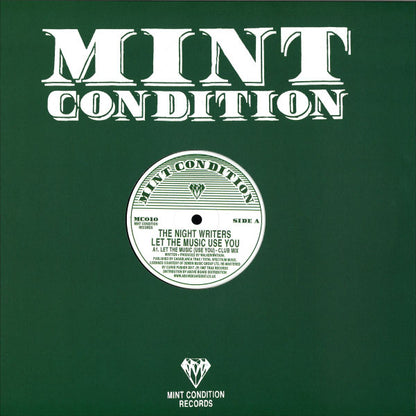 The Night Writers : Let The Music Use You   (12", RE, RM)