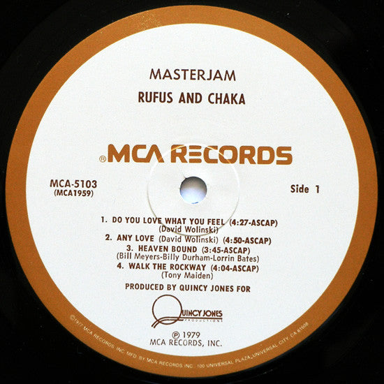 Rufus & Chaka* : Masterjam (LP, Album, Pin)