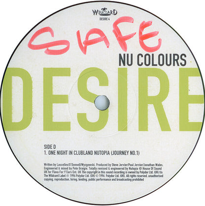 Nu Colours : Desire (The House Mixes) (2x12", Promo)