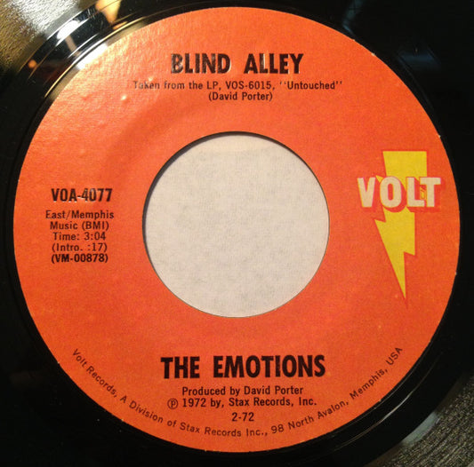 The Emotions : My Honey And Me / Blind Alley (7", Single)