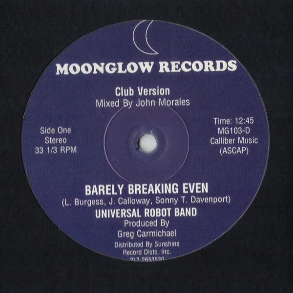Universal Robot Band* : Barely Breaking Even (12", RM)