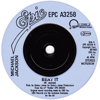 Michael Jackson : Beat It (7", Single, Inj)