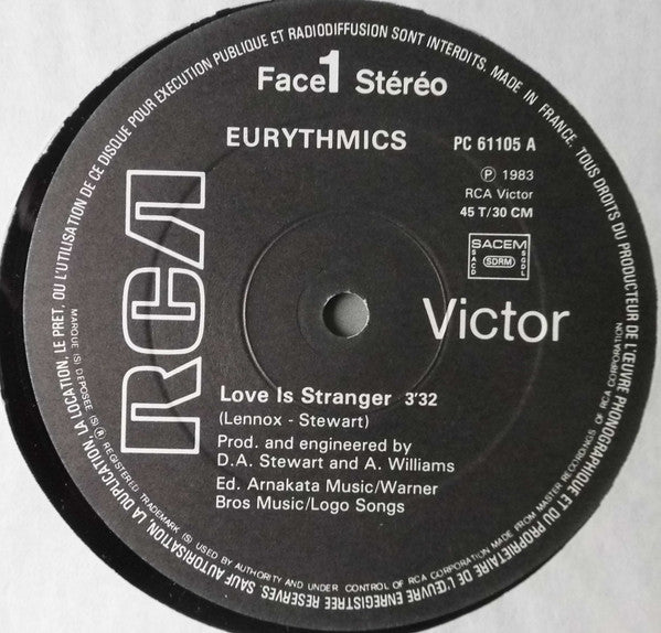 Eurythmics : Love Is A Stranger / Sweet Dreams (12", Maxi)