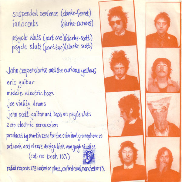 John Cooper Clark* : Innocents E.P. (7", EP, Ora)