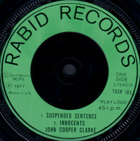 John Cooper Clark* : Innocents E.P. (7", EP, Ora)